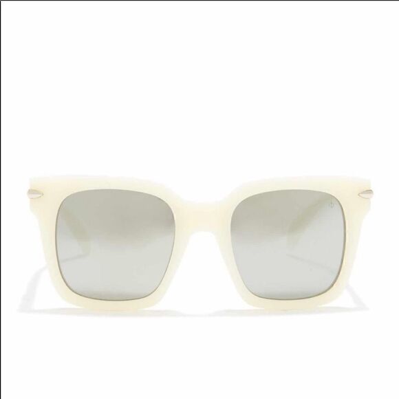 RAG & Bone square oversized sunglasses pearl white new main image 6